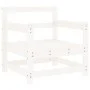 Garden armchairs with cushions 2 pcs solid white pine wood by vidaXL, Modular outdoor sofas - Ref: Foro24-825563, Price: 212,...