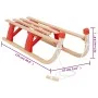 Folding wooden sled 110 cm by vidaXL, Sleighs - Ref: Foro24-93696, Price: 72,55 €, Discount: %