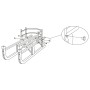 Rückenlehne für roten Sperrholzschlitten von vidaXL, Schlitten - Ref: Foro24-93698, Preis: 31,79 €, Rabatt: %