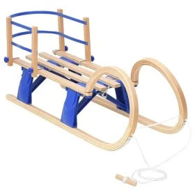 Trineo plegable con respaldo madera contrachapada 110 cm de vidaXL, Trineos - Ref: Foro24-93700, Precio: 102,23 €, Descuento: %