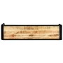 Mesa consola de madera maciza de mango sin tratar 140x35x76 cm