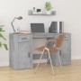 Concrete gray plywood desk with cabinet by vidaXL, Desks - Ref: Foro24-3185435, Price: 150,15 €, Discount: %