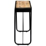Mesa consola de madera maciza de mango sin tratar 140x35x76 cm