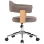 Swivel dining chairs 2 pcs curved wood gray taupe fabric by vidaXL, dining chairs - Ref: Foro24-3054905, Price: 295,32 €, Dis...