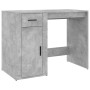 Escritorio con armario contrachapada gris hormigón de vidaXL, Escritorios - Ref: Foro24-3185435, Precio: 159,21 €, Descuento: %