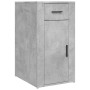 Escritorio con armario contrachapada gris hormigón de vidaXL, Escritorios - Ref: Foro24-3185435, Precio: 159,21 €, Descuento: %
