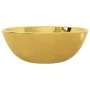 Lavabo 28x10 cm cerámica dorado de vidaXL, Lavabos - Ref: Foro24-143490, Precio: 65,46 €, Descuento: %