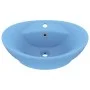 Lavabo lujoso con rebosadero cerámica azul claro 58,5x39 cm de vidaXL, Lavabos - Ref: Foro24-146934, Precio: 68,69 €, Descuen...
