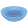 Luxurious washbasin with light blue ceramic overflow 58.5x39 cm by vidaXL, Sinks - Ref: Foro24-146934, Price: 69,42 €, Discou...