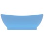 Luxurious washbasin with light blue ceramic overflow 58.5x39 cm by vidaXL, Sinks - Ref: Foro24-146934, Price: 69,42 €, Discou...