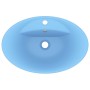 Luxurious washbasin with light blue ceramic overflow 58.5x39 cm by vidaXL, Sinks - Ref: Foro24-146934, Price: 69,42 €, Discou...