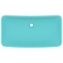 Luxury rectangular matte light green ceramic washbasin 71x38 cm by vidaXL, Sinks - Ref: Foro24-146958, Price: 82,73 €, Discou...