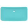 Luxury rectangular matte light green ceramic washbasin 71x38 cm by vidaXL, Sinks - Ref: Foro24-146958, Price: 71,73 €, Discou...