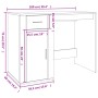 Concrete gray plywood desk with cabinet by vidaXL, Desks - Ref: Foro24-3185435, Price: 150,15 €, Discount: %