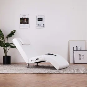 Massage couch with white synthetic leather pillow by vidaXL, Daybeds - Ref: Foro24-281285, Price: 230,69 €, Discount: %