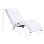 Massageliege mit weißem Kunstlederkissen von vidaXL, Tagesbetten - Ref: Foro24-281285, Preis: 253,39 €, Rabatt: %