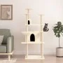 Cat scratching post with cream sisal posts 166 cm by vidaXL, Cat furniture - Ref: Foro24-171723, Price: 78,54 €, Discount: %