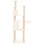 Katzenkratzbaum mit cremefarbenen Sisalstämmen, 166 cm von vidaXL, Katzenmöbel - Ref: Foro24-171723, Preis: 74,43 €, Rabatt: %