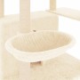 Rascador para gatos con postes de sisal crema 166 cm de vidaXL, Mobiliario para gatos - Ref: Foro24-171723, Precio: 74,34 €, ...