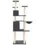 Cat scratching post with dark gray sisal posts 166 cm by vidaXL, Cat furniture - Ref: Foro24-171725, Price: 81,70 €, Discount: %