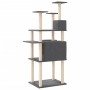 Katzenkratzbaum mit dunkelgrauen Sisalstämmen, 166 cm von vidaXL, Katzenmöbel - Ref: Foro24-171725, Preis: 78,65 €, Rabatt: %