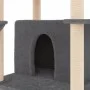 Cat scratching post with dark gray sisal posts 166 cm by vidaXL, Cat furniture - Ref: Foro24-171725, Price: 81,70 €, Discount: %