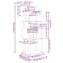 Katzenkratzbaum mit dunkelgrauen Sisalstämmen, 166 cm von vidaXL, Katzenmöbel - Ref: Foro24-171725, Preis: 81,70 €, Rabatt: %