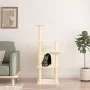 Cat scratching post with cream sisal posts 132 cm by vidaXL, Cat furniture - Ref: Foro24-171726, Price: 55,67 €, Discount: %
