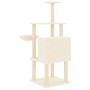 Cat scratching post with cream sisal posts 132 cm by vidaXL, Cat furniture - Ref: Foro24-171726, Price: 56,48 €, Discount: %