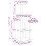 Katzenkratzbaum mit cremefarbenen Sisalstämmen, 132 cm von vidaXL, Katzenmöbel - Ref: Foro24-171726, Preis: 56,48 €, Rabatt: %