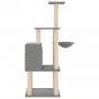Cat scratching post with light gray sisal posts 132 cm by vidaXL, Cat furniture - Ref: Foro24-171727, Price: 49,85 €, Discoun...