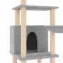 Cat scratching post with light gray sisal posts 132 cm by vidaXL, Cat furniture - Ref: Foro24-171727, Price: 49,85 €, Discoun...