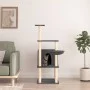 Katzenkratzbaum mit dunkelgrauen Sisalstämmen, 132 cm von vidaXL, Katzenmöbel - Ref: Foro24-171728, Preis: 55,42 €, Rabatt: %