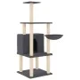 Katzenkratzbaum mit dunkelgrauen Sisalstämmen, 132 cm von vidaXL, Katzenmöbel - Ref: Foro24-171728, Preis: 55,42 €, Rabatt: %