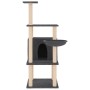 Cat scratching post with dark gray sisal posts 132 cm by vidaXL, Cat furniture - Ref: Foro24-171728, Price: 56,28 €, Discount: %