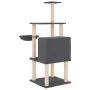 Katzenkratzbaum mit dunkelgrauen Sisalstämmen, 132 cm von vidaXL, Katzenmöbel - Ref: Foro24-171728, Preis: 55,42 €, Rabatt: %