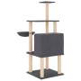 Katzenkratzbaum mit dunkelgrauen Sisalstämmen, 132 cm von vidaXL, Katzenmöbel - Ref: Foro24-171728, Preis: 56,28 €, Rabatt: %