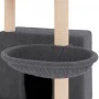 Katzenkratzbaum mit dunkelgrauen Sisalstämmen, 132 cm von vidaXL, Katzenmöbel - Ref: Foro24-171728, Preis: 55,42 €, Rabatt: %
