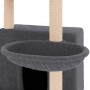 Katzenkratzbaum mit dunkelgrauen Sisalstämmen, 132 cm von vidaXL, Katzenmöbel - Ref: Foro24-171728, Preis: 56,28 €, Rabatt: %