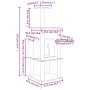 Katzenkratzbaum mit dunkelgrauen Sisalstämmen, 132 cm von vidaXL, Katzenmöbel - Ref: Foro24-171728, Preis: 55,42 €, Rabatt: %