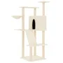 Cat scratcher with cream-colored sisal posts 143 cm by vidaXL, Cat furniture - Ref: Foro24-171729, Price: 66,16 €, Discount: %