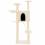 Katzenkratzbaum mit Sisalpfosten cremefarben 143 cm von vidaXL, Katzenmöbel - Ref: Foro24-171729, Preis: 67,30 €, Rabatt: %