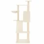 Cat scratcher with cream-colored sisal posts 143 cm by vidaXL, Cat furniture - Ref: Foro24-171729, Price: 66,16 €, Discount: %