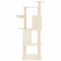 Katzenkratzbaum mit Sisalpfosten cremefarben 143 cm von vidaXL, Katzenmöbel - Ref: Foro24-171729, Preis: 67,30 €, Rabatt: %