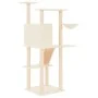 Cat scratcher with cream-colored sisal posts 143 cm by vidaXL, Cat furniture - Ref: Foro24-171729, Price: 66,16 €, Discount: %