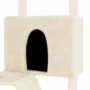 Cat scratcher with cream-colored sisal posts 143 cm by vidaXL, Cat furniture - Ref: Foro24-171729, Price: 66,16 €, Discount: %
