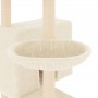 Katzenkratzbaum mit Sisalpfosten cremefarben 143 cm von vidaXL, Katzenmöbel - Ref: Foro24-171729, Preis: 67,30 €, Rabatt: %