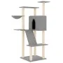 Katzenkratzbaum mit hellgrauen Sisalstämmen, 143 cm von vidaXL, Katzenmöbel - Ref: Foro24-171730, Preis: 53,30 €, Rabatt: %