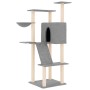 Katzenkratzbaum mit hellgrauen Sisalstämmen, 143 cm von vidaXL, Katzenmöbel - Ref: Foro24-171730, Preis: 48,84 €, Rabatt: %
