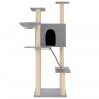Katzenkratzbaum mit hellgrauen Sisalstämmen, 143 cm von vidaXL, Katzenmöbel - Ref: Foro24-171730, Preis: 48,84 €, Rabatt: %